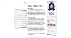 Desktop Screenshot of maui-acne-clinic.com