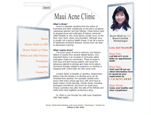 Tablet Screenshot of maui-acne-clinic.com